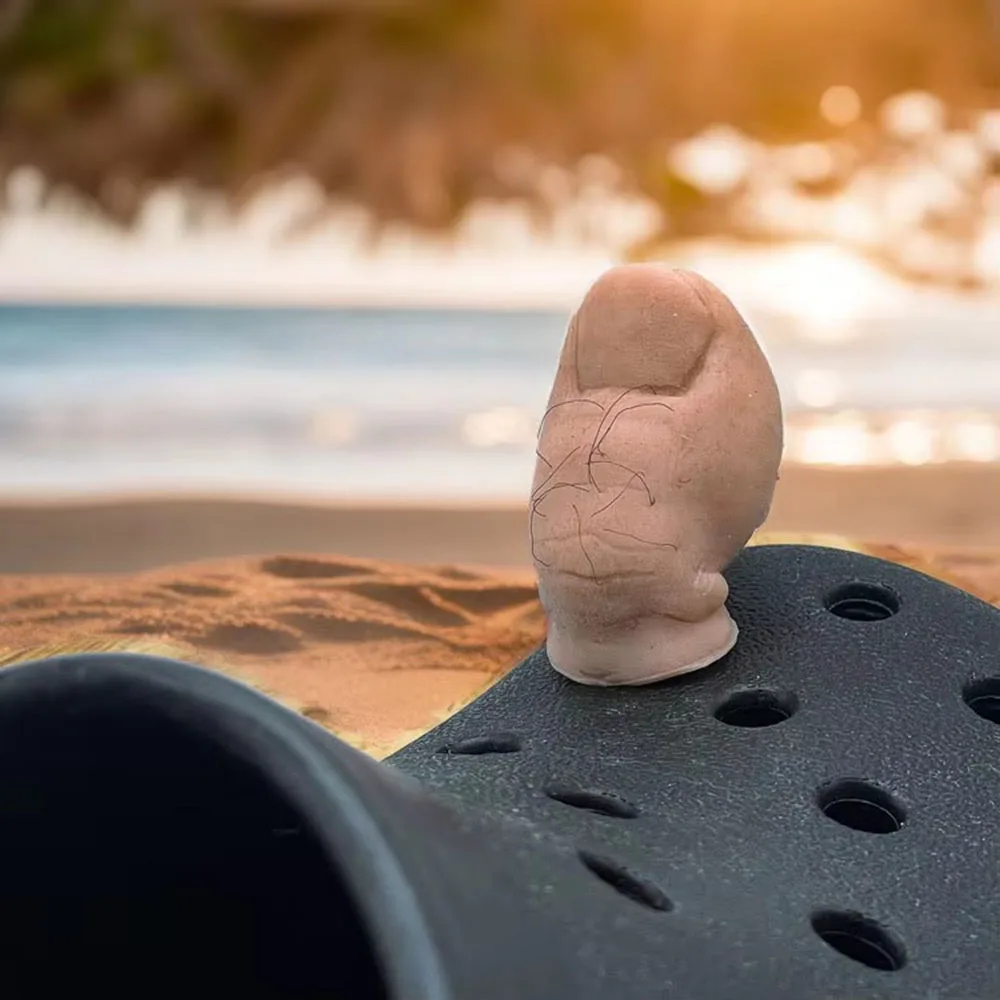 1/2PCS 3D Imitation Big Toe Shoe DIY for Slippers Beach Shoes DIY Shoe Accessories Creative Cute Removable Pin Accessories