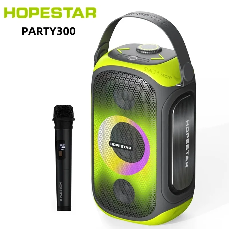 HOPESTAR PARTY-300 80Watt Wireless DJ Bass Boombox Outdoor Party Karaoke Desighn Speakers Audio System Sound Professional Music