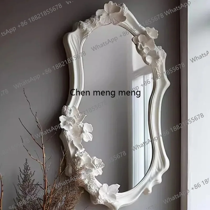 

Mid century Vintage mirror designer furniture Villa living room bedroom foyer decoration makeup mirrors home decor items espelho