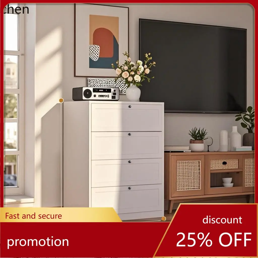 CZ Iron Art Five-Drawer Cabinet Living Room Metal Steel Sideboard Cabinet Living Room Versatile Colorful Handle Feeding Table