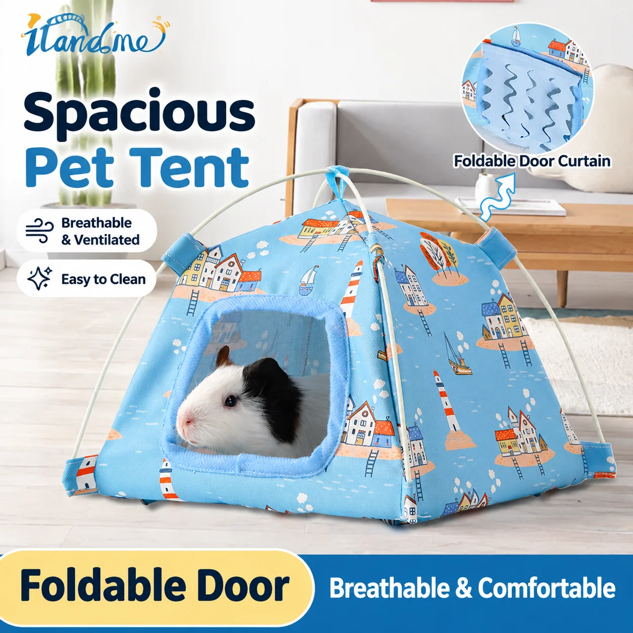 Winter Bottomless Pet Tent Nest With Tassel Hideout For Guinea Pigs Rabbits And Golden Hamsters Sleeping Shelter