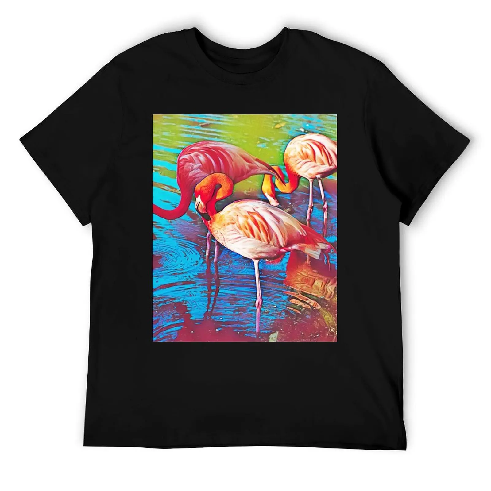 

Flamingo in Lake Abstract Painting Art Design T-Shirt t shirts designer essential t shirt man t shirt designer T-Shirt