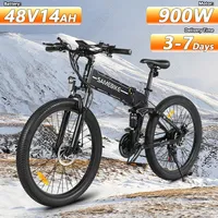 SAMEBIKE LO26-II E-bike 900W Motor 48V14AH Brand Battery Mountain Electric Bike Adult 26 Inch Tire Foldable Electric Bicycle