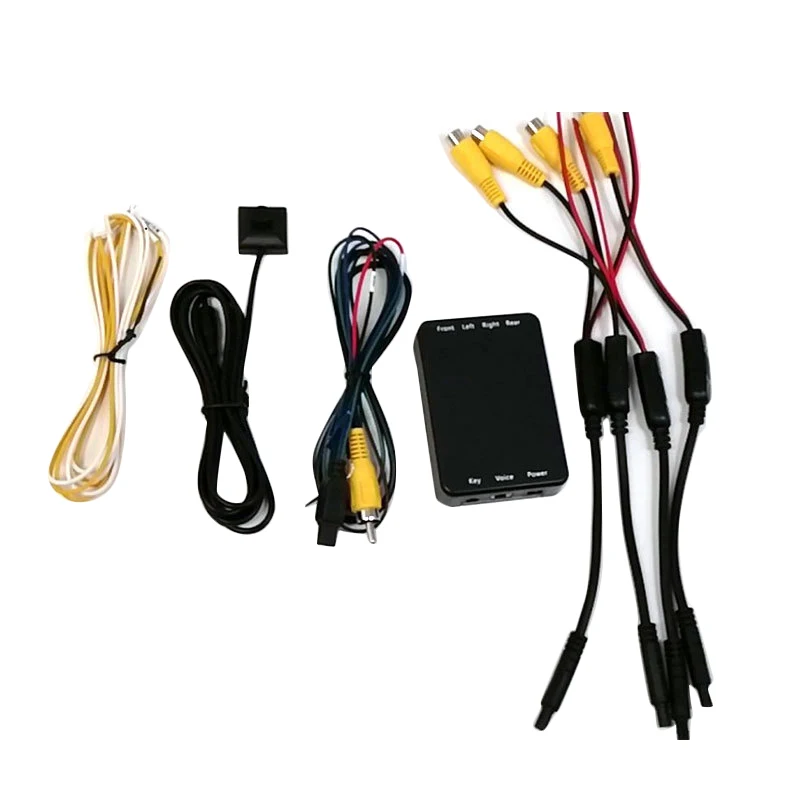 

4 Way Cameras Switch System 360 View Car Camera Control Box for Rear Front Camera Rear View Backup Cameras for Car