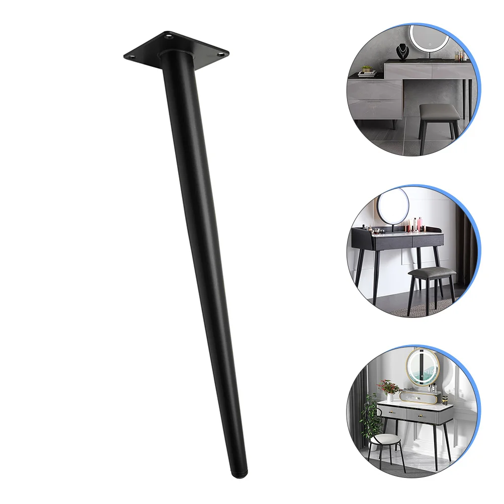 Adjustable Sofas Cabinet Legs Metal Barrettes Table Feet Coffee Black Iron Replacement Tapered