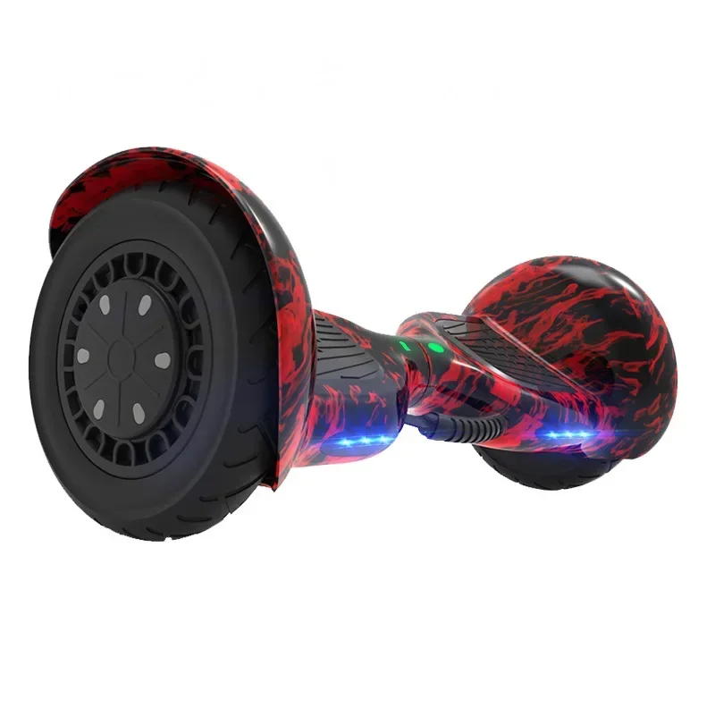 Send a 10-inch inflatable large wheel electric balance car, adult self-balancing luminous wheel twisting car customization