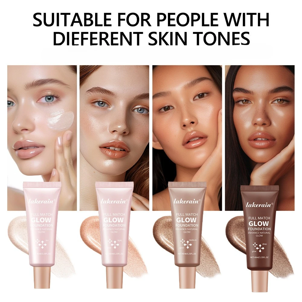 

Bright liquid foundation face brightening nude makeup to improve complexion concealer hidden pores fine flash moisturizing