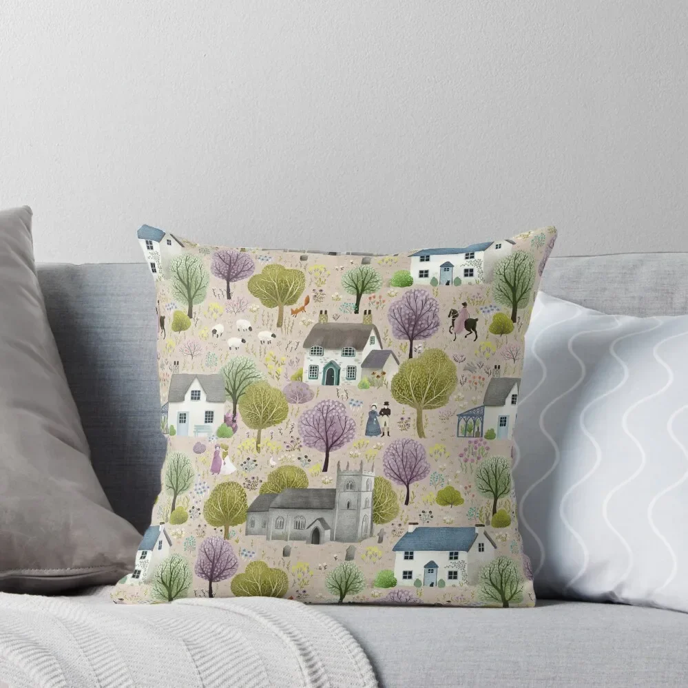 

English Cottages Throw Pillow luxury home accessories Christmas Pillow pillow