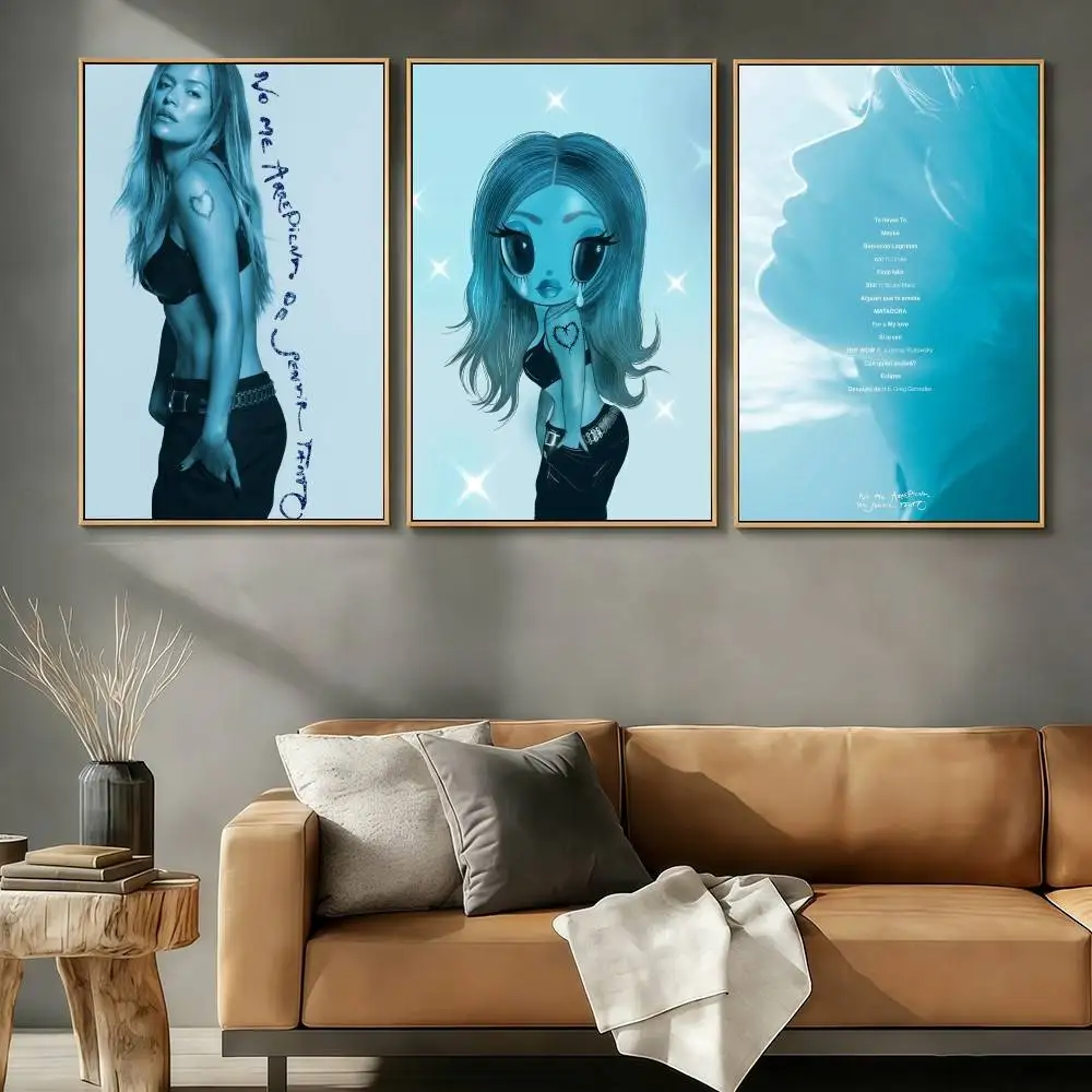KAROL G NO ME ARREPIENTO DE SENTIR TANTO Poster Stickers Art Print Retro Artistic Wall Decor Living Room Bedroom Home Decor Gift