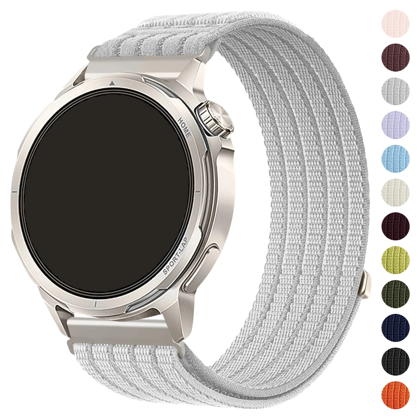 Pulseira de Relógio de 18, 20 e 22mm para Garmin Forerunner 170, 70, 970, 570, 47/42mm, 265, 165, 55, Pulseira de Nylon para Venu 4, 45/41mm/Active 6, 5