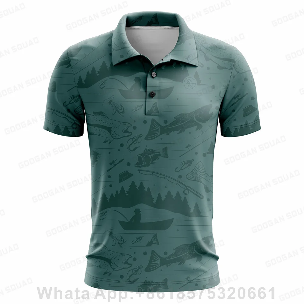Men Sportswear Classic Casual Polo Shirt Golf Shirt Summer Functional Polo Shirt Quick Dry Breathable Short Sleeve Lapel Shirt