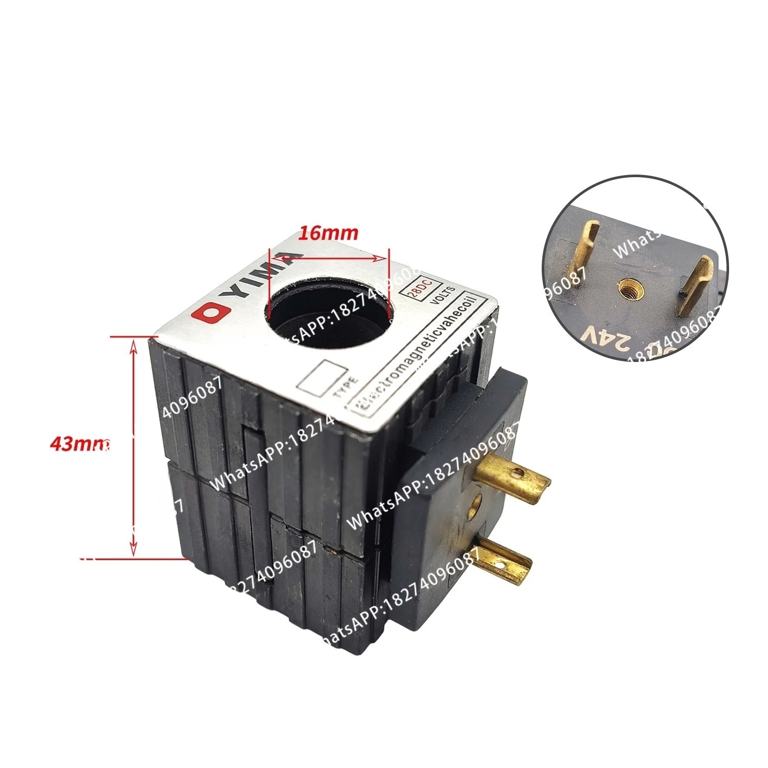 Suitable 55, 60, 75, 95, 135, 215, 225, 235-8 excavator pilot safety lock solenoid valve coil