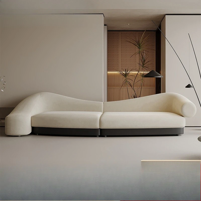 

Corner curved sofa living room modern simple combination module