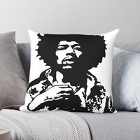 Jimi Hendrixs Pillowcase Polyester Linen Velvet Creative Zip Decor Room Cushion Cover 45x45