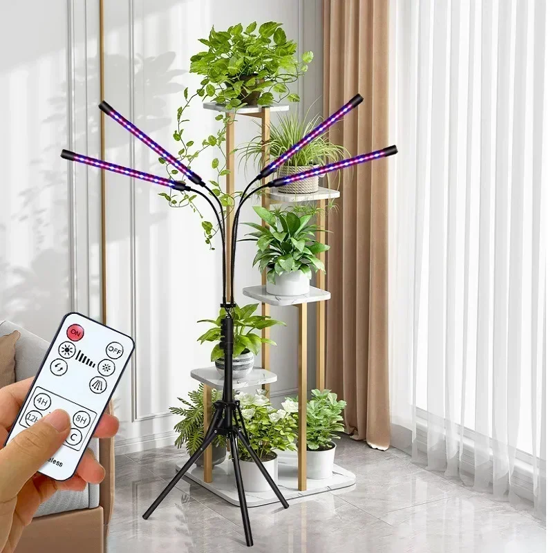 New Adjustable Stand Plant Grow Lamp With Timer Grow Lights For Indoor Plants Full Spectrum LED Grow Light With 3/9/12H Timing