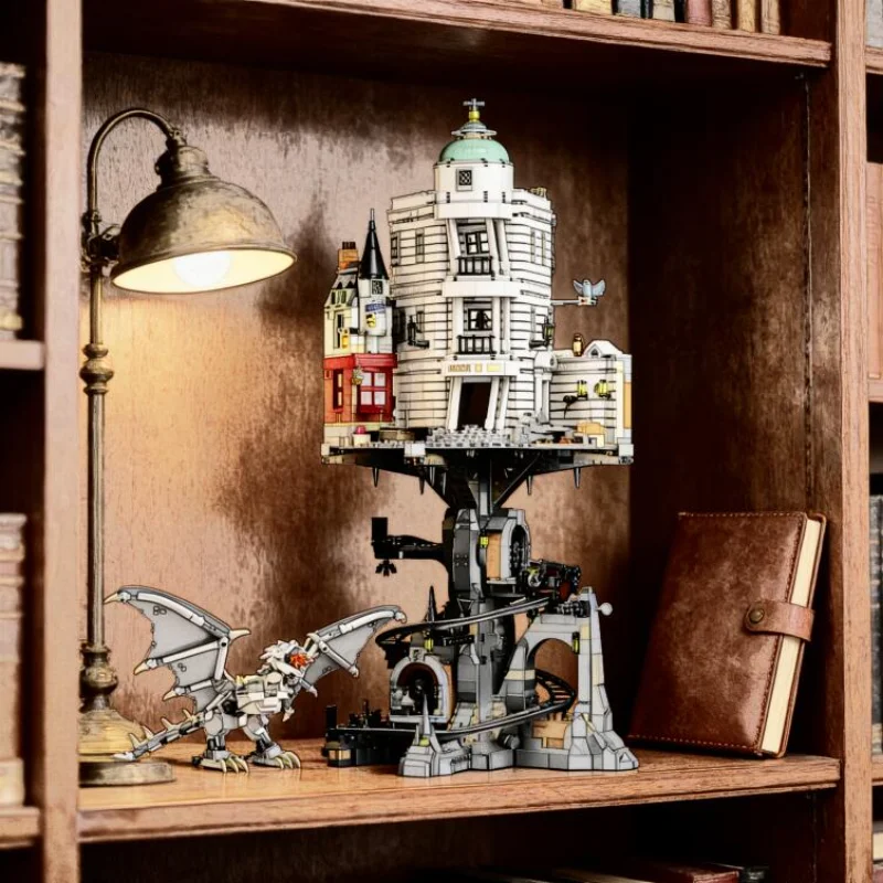 2026 Op voorraad: 4803 stuks Nieuwe Street View geassembleerde bouwstenen Classic Bank MOC-76417, compatibel met LEGO