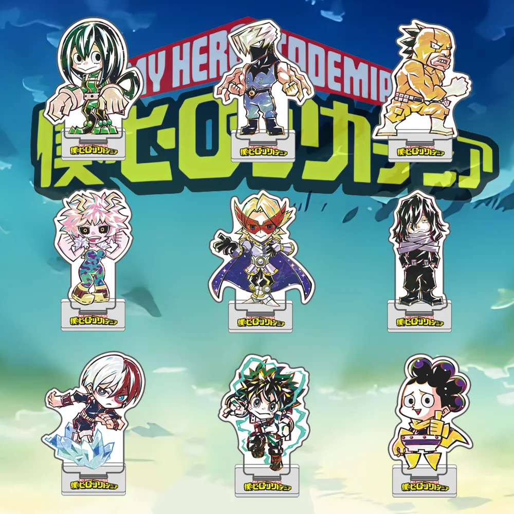 Anime My Hero Academia 10cm Acrylic Stand Bakugou Midoriya Tabletop Decorations Exquisite Products Accessories Decor Gifts