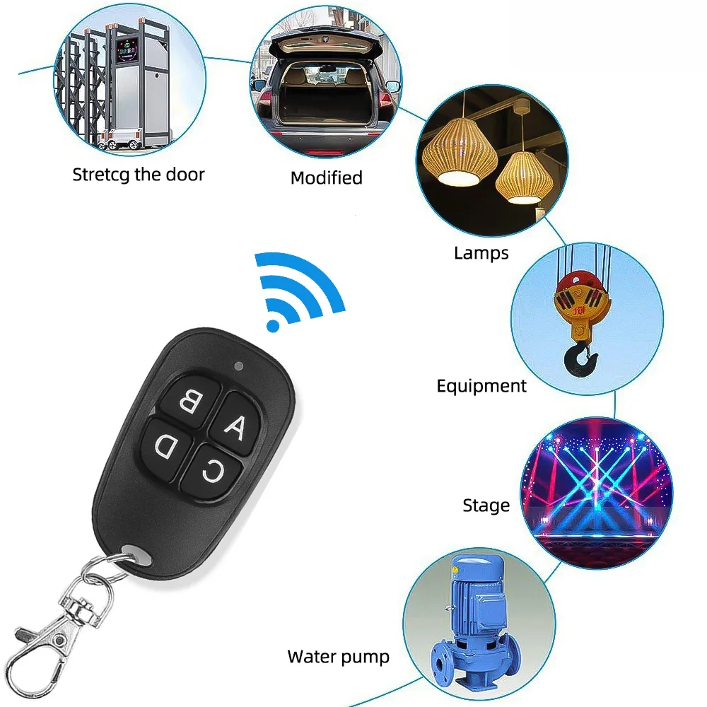 433MHZ 433.92mh Duplicator Key Remote Control Controller Universal Clone Learning Code Rolling Code For Gate Garage Door Car Key