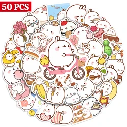 Cartoon Cute Fat Rabbit Stickers Pretty Kawaii DIY Toys Skateboard Laptop Cup Bike Motorcycle Phone Luggage Kids PVC Waterproof