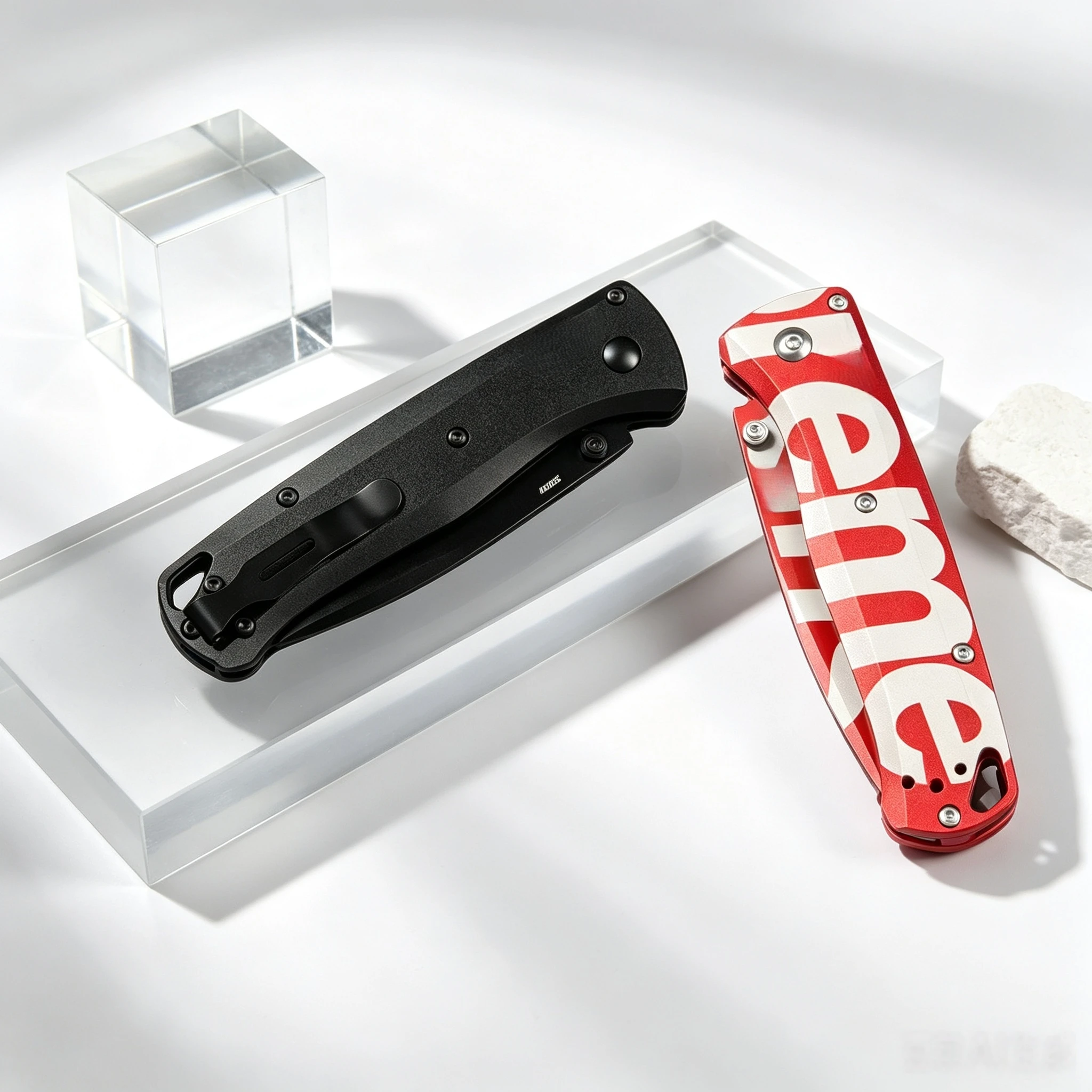 Outdoor Adventure Brands - Couteau pliant mini portable de collaboration