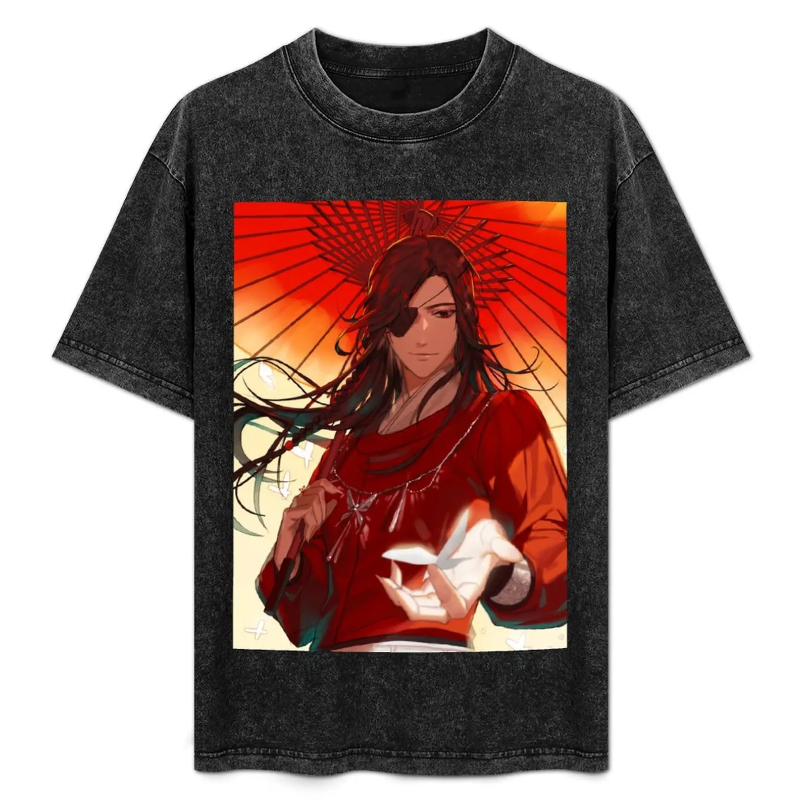 TGCF Hualian Xie Lian Red Umbrella T-Shirt new edition plain summer clothes mens designer clothes