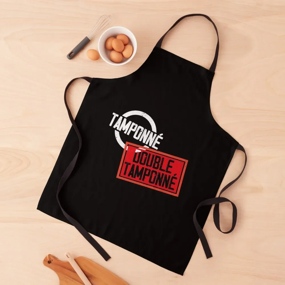 Stamped, double stamped - In the service of France Apron chef for man For Kitchen Apron