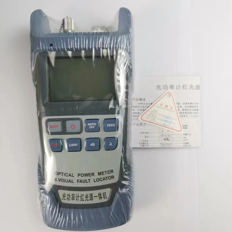 Optical Power Meter, Fiber Tester, 10km Light, Multimeter Decay, 7 Wavelength, Red Light Pen,-70dBm ~ + 10dBm, 10MW VFL