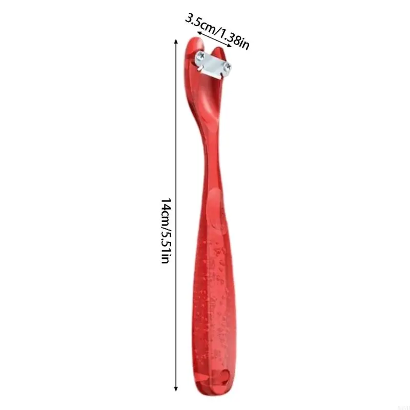 Flower Stem Thorn Stripper Tool with Curved Metal Scraping Head and Textured Long Handle for Rose Bouquet Work M4YD - view 6