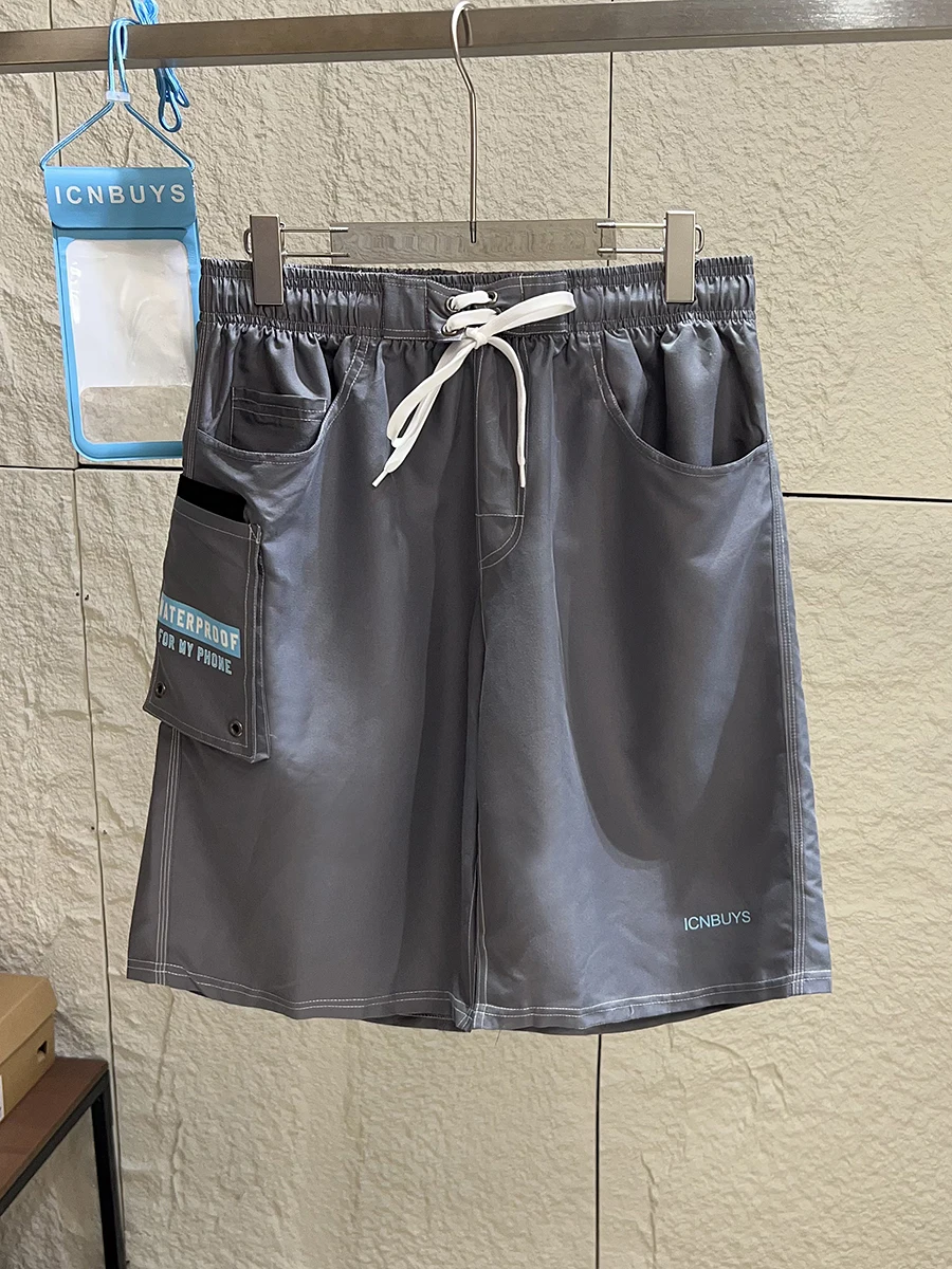 

Quick Dry Beach Shorts for Men Loose Elastic Waist Youthful And Vibrant Style Polyester Fiber Summer Collection by Fein
