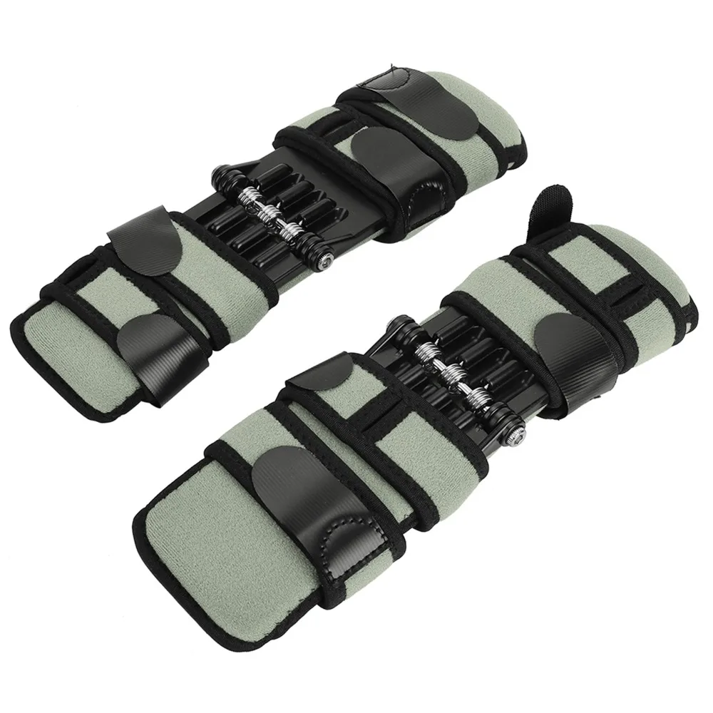 1 Pair Protective Black Knee Support Pads Lower Belt Approx. 600mm Alloy Knee Joint Support Knee Stabilizer Pad Hiking Climbing