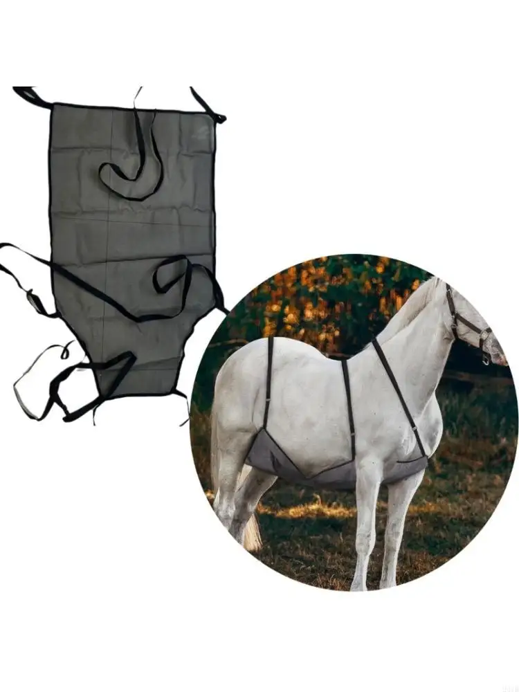 

Adjustable Adult Horse Abdomen Fly Sheet Chest Protector Mesh Guard Net