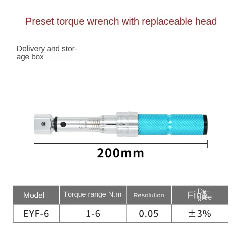 

For Preset Torque Wrench Small Range Ratchet Head Torque Wrench Auto Repair Mechanical Wrench