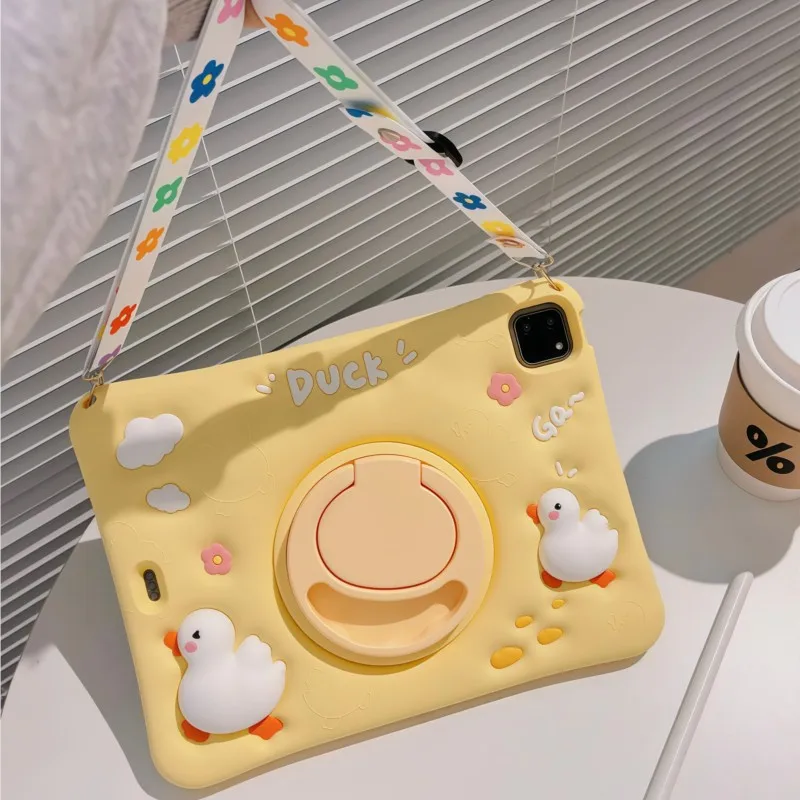 3D Cartoon Cute Kids Case For Huawei Honor Pad 6 7 X6  SE T10 Enjoy 2 10.1in Honor V7 V6 C5 10.4 Silicone Tablet Protective Case