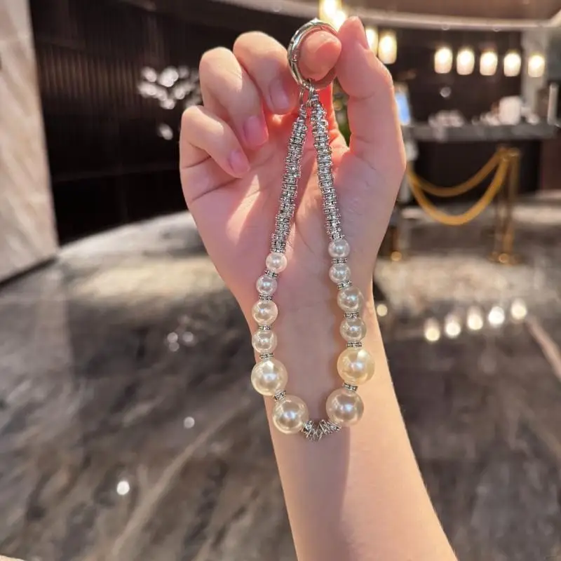  Irregular Pearls Bowknot Keychain Lightweight Alloy Jewelry Accessory Ornament Perfect Gift for Birthday Celebration