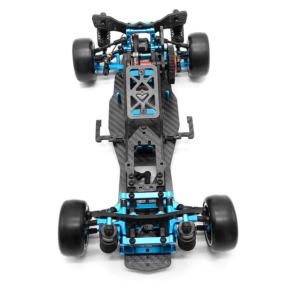 DIY RC Car Rear-Drive Drift Racing Frame 1/10 RC Car RC Frame Drift Car Kit Version RC Frame Drift Car Kit Version Blue