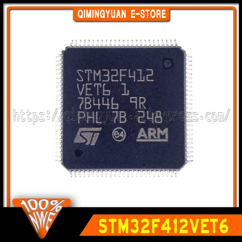 1~20PCS/LOT STM32F412VET6 STM32F412 VET6 LQFP100 100% New Spot stock