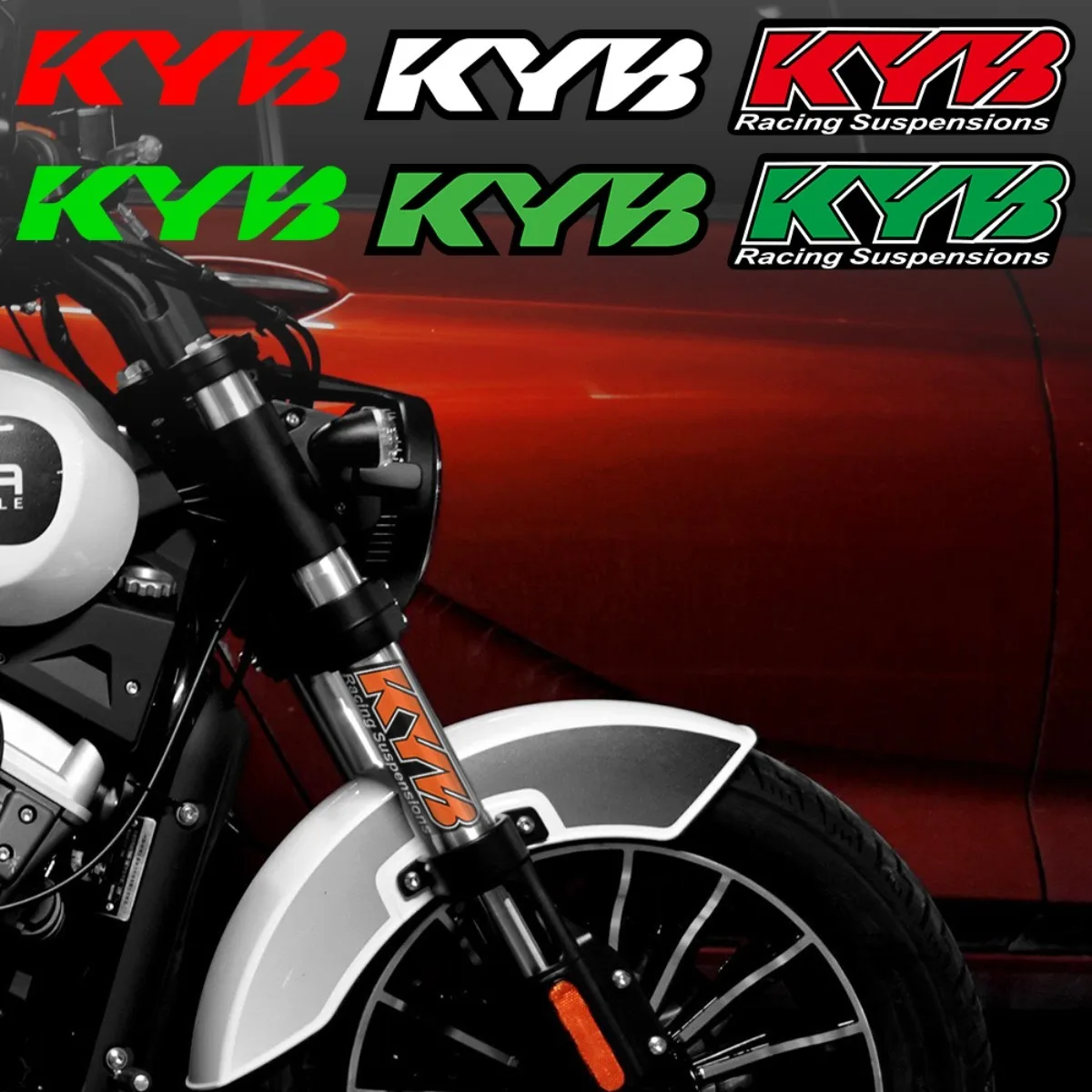 For Z900  Z900 SE Z900RS KYB Shock Motorcycle Accessories Reflective Vinyl Logo Stickers Motor Body Decor Decals