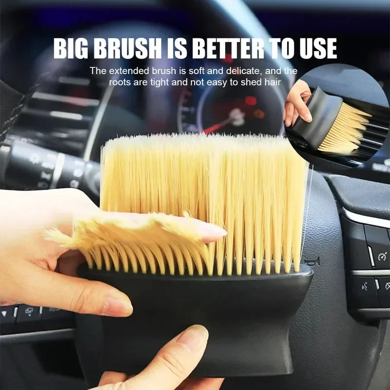 Interior Dust Removal Detail Brush Air Conditioning Vent Gap Cleaning Accessory