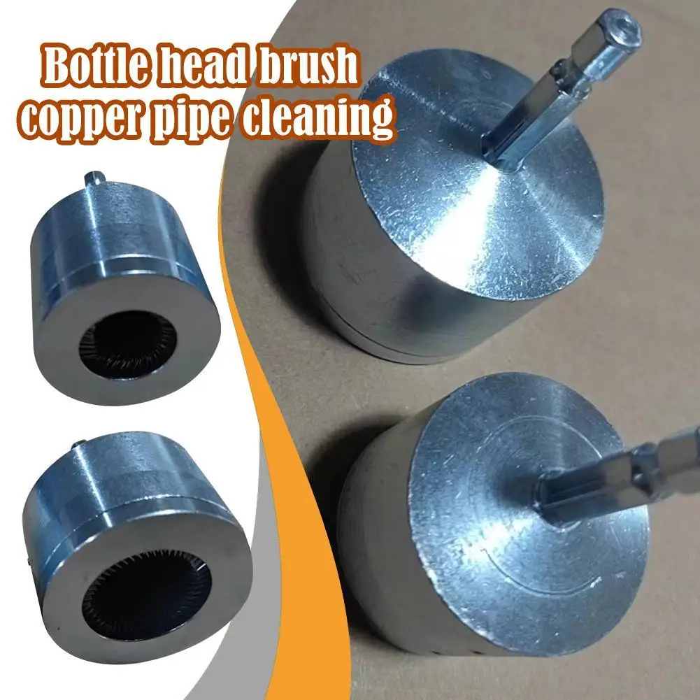 15/22mm Copper Tube Pipe Cleaning Brush Metal Drill Tube Cleaning Brush For Cleaning And Preparing Copper Cleaning Accessories