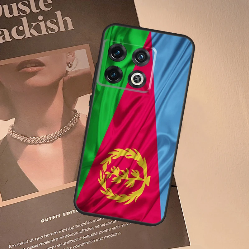 إريتريا العلم الحال بالنسبة OnePlus 9 10 Pro 10T 8T 15 13 12 11 13T 13R 12R Nord CE 5 2 3 4 Lite N20 N30 غطاء #6