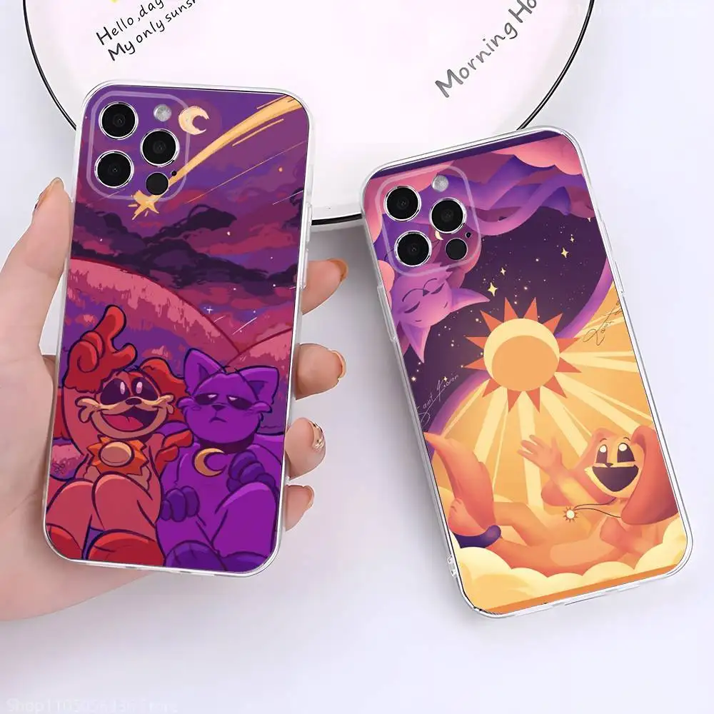 

Catnap and D-Dogday Phone Case For iPhone 17,16,15,14,13,12,11 Pro,Max,Plus,X,XS,XR,SE4,E Mini Transparent Soft Cover