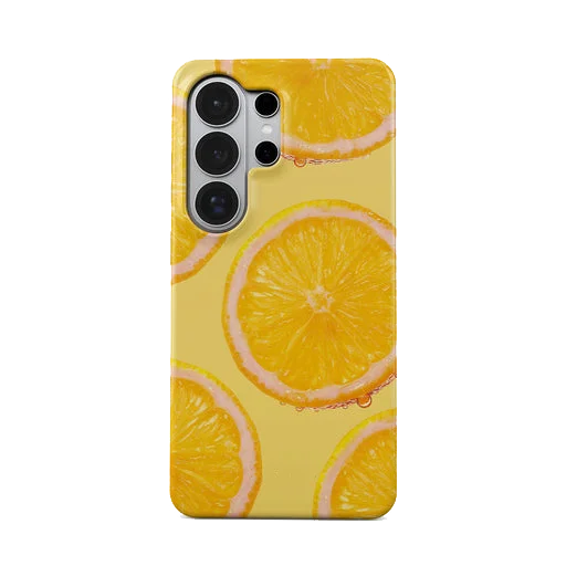 

Luxury Bugrs Creamy Orange Phone Case for Samsung Galaxy S20 FE S22 S24 S25 S26 Plus Ultra Edge 4G 5G Double-layer Back Cover