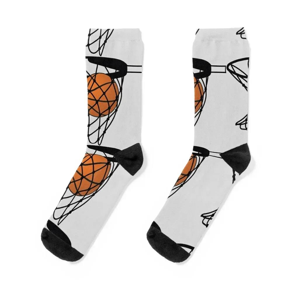 Basketball in the basket hoop Socks Running Thermal man winter Luxury Woman Socks Men's