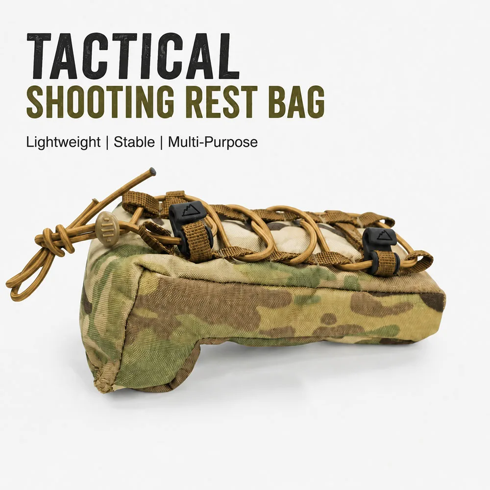 Lightweight Tactical Shooting Rest Bag Stable Sandbag Support Standard Adjustable Rifle Sandbag for Range Hunting Bench Training
