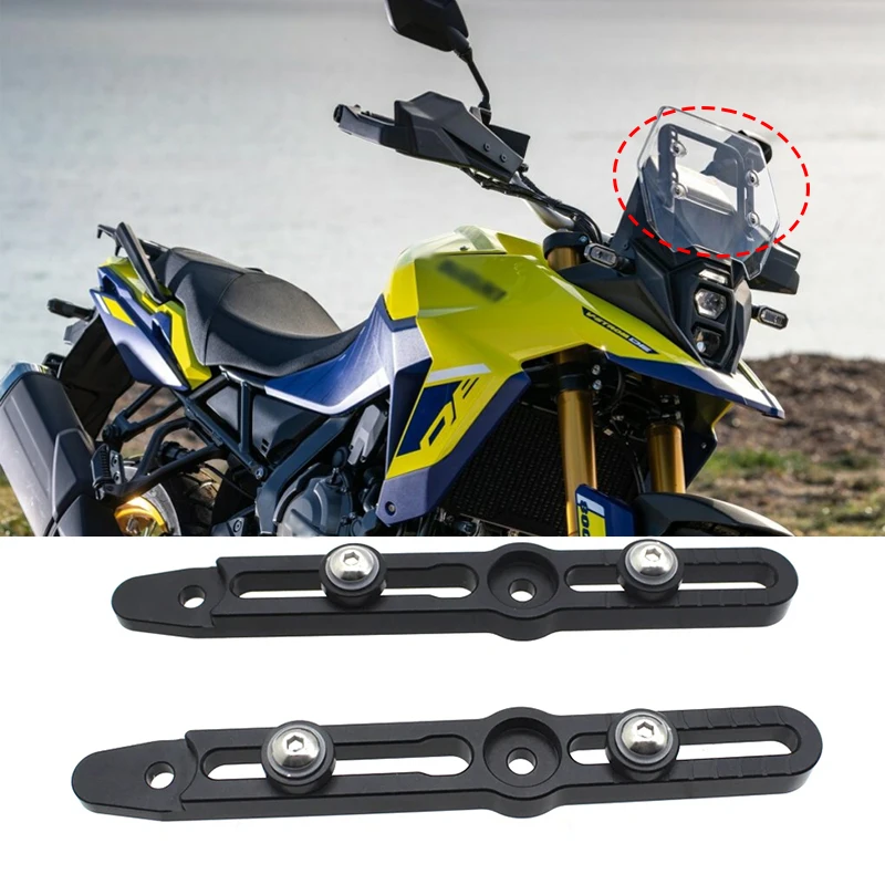 Fit For Suzuki V-Strom 800DE DL800 2022 2023 2024 Motorcycle Windscreen Adjusters CNC Windshield Bracket DL 800 DE Accessories