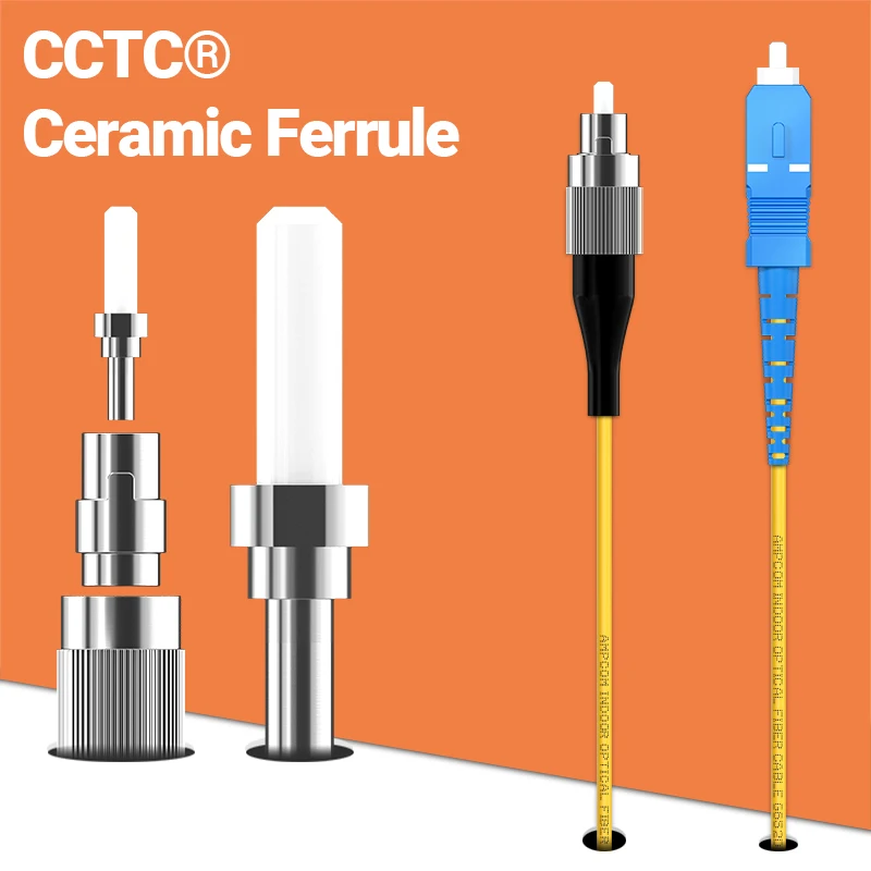 AMPCOM SC-FC UPC 광섬유 패치 케이블, 싱글 모드 단면 SMF 9/125μm 단일 모드 굽힘 무감도 2.0mm 광섬유 코드