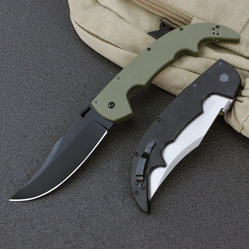 

Cold Type Folding Knife AUS-10A Stainless Steel Blade Military Tactical Pocket Knives Portable Outdoor EDC Knives for Men