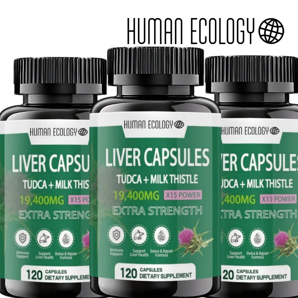 Human Ecology Milk thistle 19400 mg | 120 capsules | Non GMO, gluten free extract