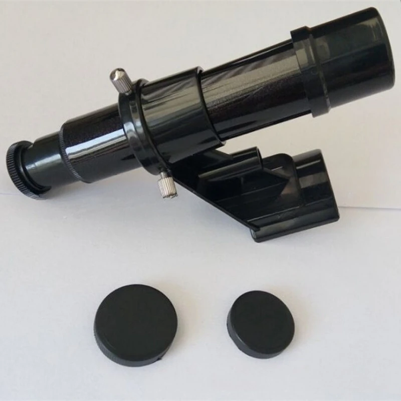 

5x24 Astronomical Telescope Finderscope Optical Finder Riflescopes with Sight Bracket Crosshair Black no Monocular Telescopio