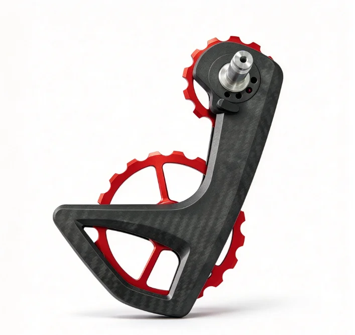 Carbon Fiber Oversized Jockey Wheel Ceramic Bearing RearDerailleur Pulley High Speed For Road Bike Compatible R8000 R7000 AXS